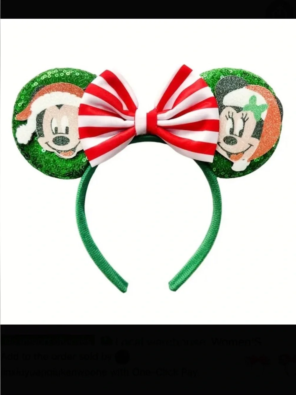 Mickey & Minnie Christmas Ears